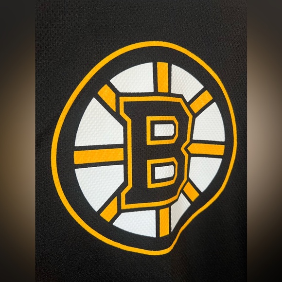 Boston Bruins Men’s NHL Hockey Long Sleeve Jersey Shirt Size XL Yellow/Black - Picture 5 of 7